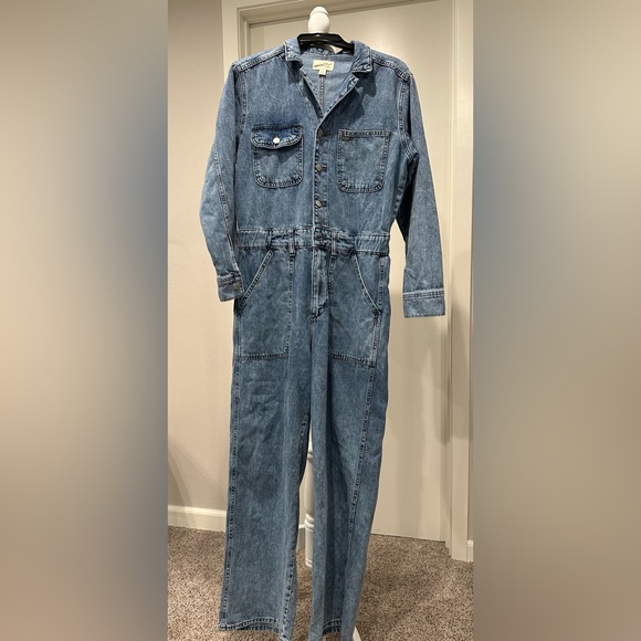 Universal Thread Light Blue Denim Jumpsuit 8R - Picture 3 of 10